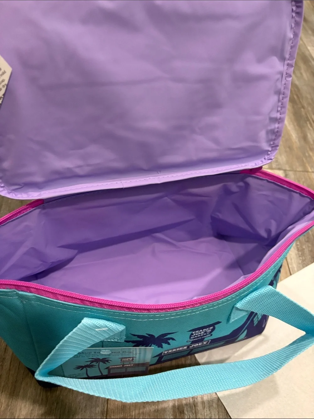 Trader Joe’s Mini Insulated Lunch Bag - Pink and Blue